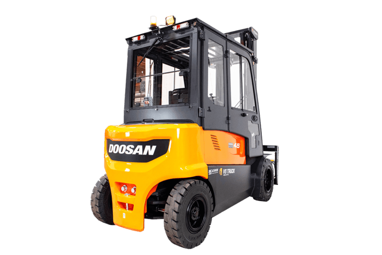 ny doosan b45x el motviktstruck med hytt