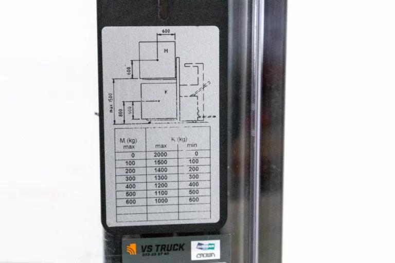 BT Staxio SPE140L begagnad ledstaplare lyftdiagram