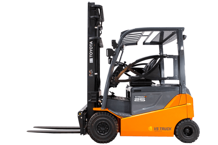 begagnad eldriven motviktstruck från toyota