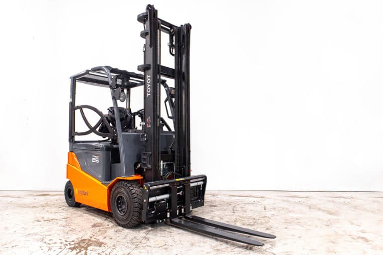 begagnad eldriven motviktstruck från toyota