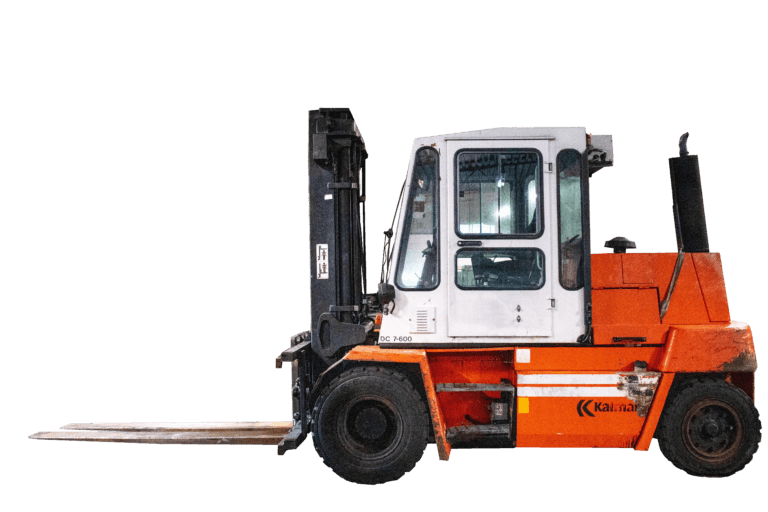 begagnad dieseldriven motviktstruck från Kalmar med hytt