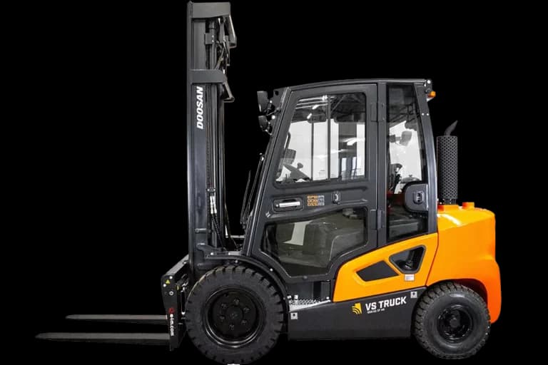 ny orange doosan motviktstruck för att köpa. hyra eller leasa