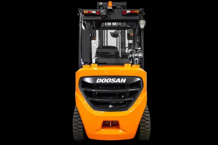 ny orange doosan motviktstruck för att köpa. hyra eller leasa