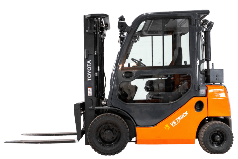 begagnad toyota diesel motviktstruck med hytt