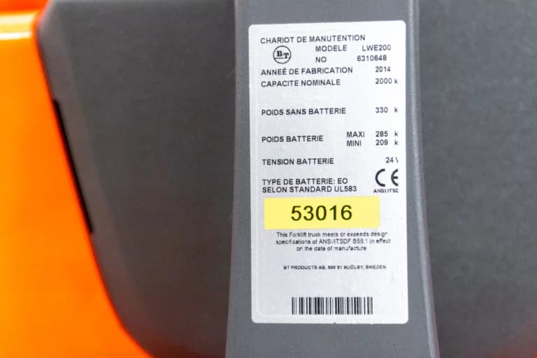 BT Levio lwe-200 begagnad låglyftare