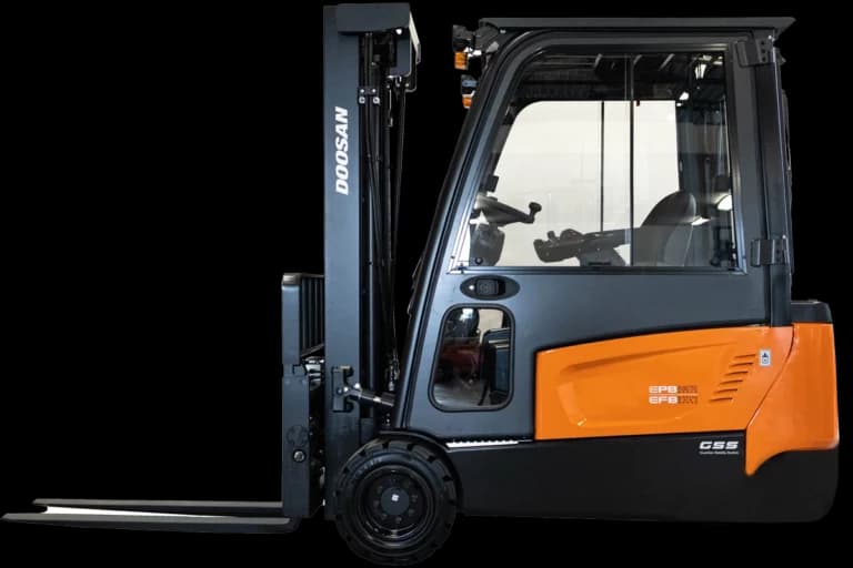 Ny doosan motviktstruck b20t-7 plus med hytt frilagd