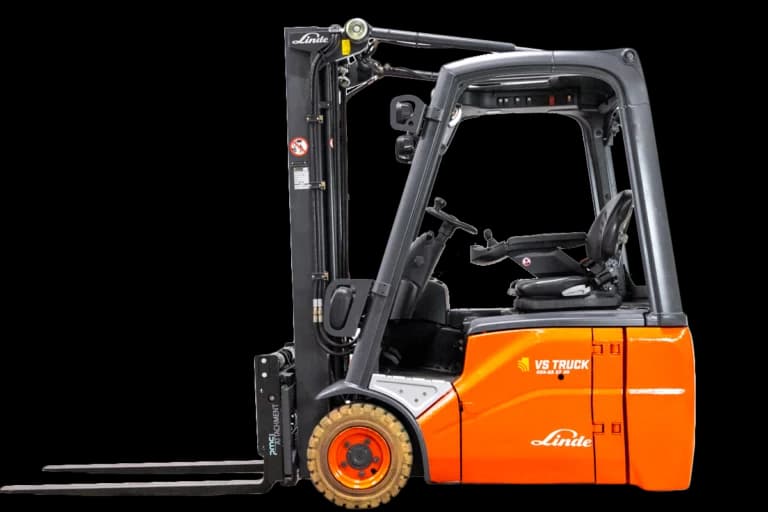 53202 Linde E16 H-02 begagnad el motviktstruck frilagd