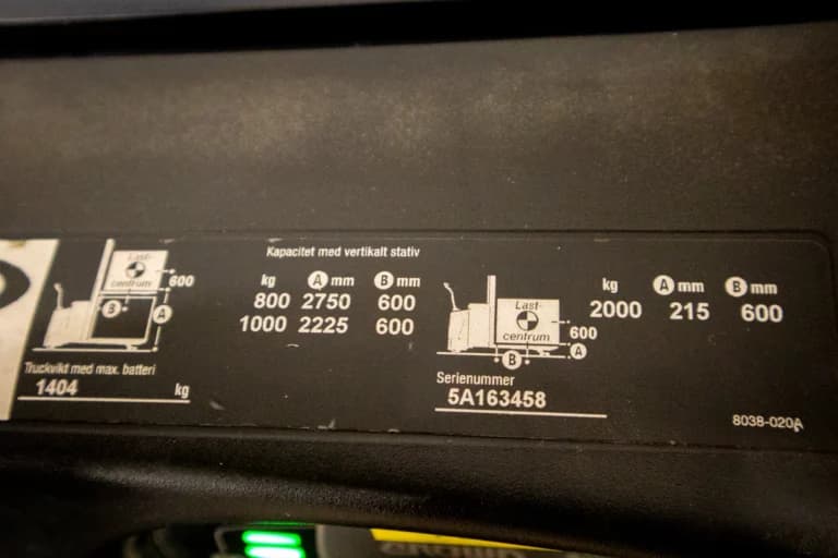 Crown dt3040 begagnad ledstaplare lyftdiagram