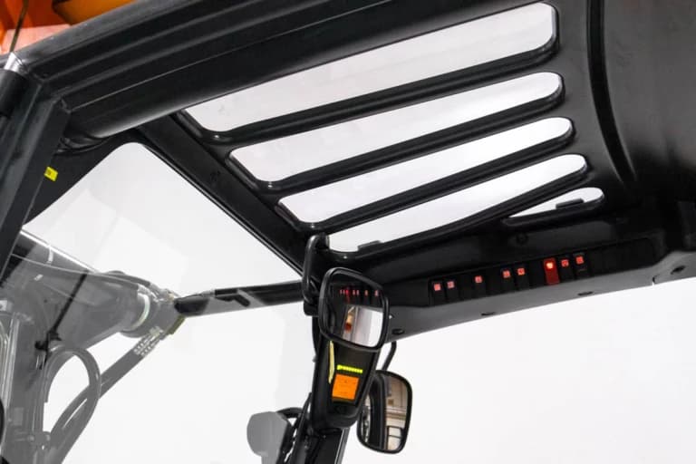 Linde E40 begagnad motviktstruck med glastak