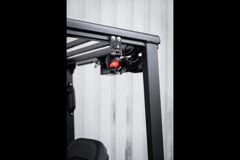 Varningsljus på motviktstruck